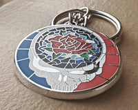 Nickle plated Mosaic Rose Stealie