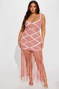 Image 1 of Gypsy Fringe Maxi Dress