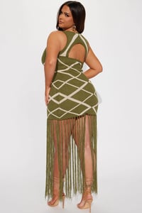 Image 3 of Gypsy Fringe Maxi Dress