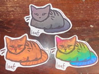 Bread Loaf Cat Vinyl Stickers
