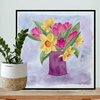 Image 1 of Bouquet for Mom- original artwork 