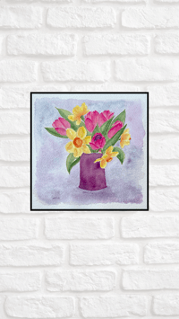 Image 4 of Bouquet for Mom- original artwork 