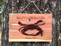 Image 3 of Saltwater Bacon Wood Sign