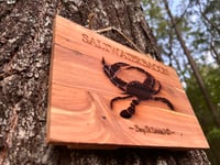Image 2 of Saltwater Bacon Wood Sign customizable