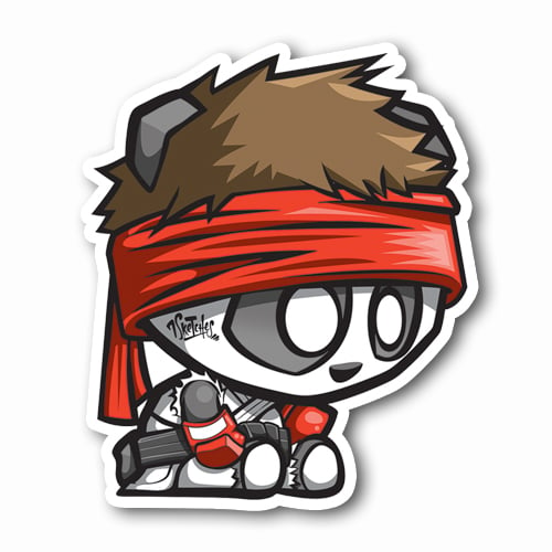 Image of Ryu Panda Sticker