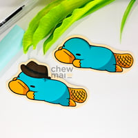 Image 1 of Perry and a Platypus Vinyl Stickers