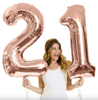 Number Foil Helium Balloons