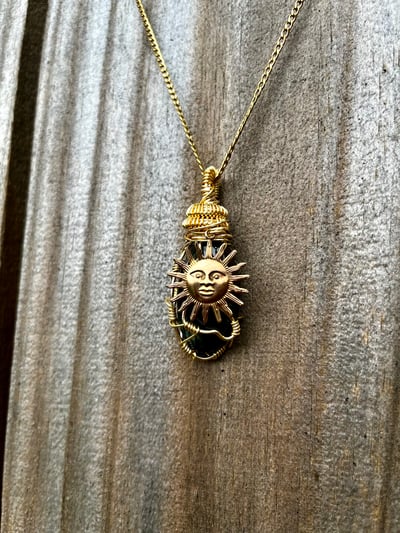 Image of STONED LABRADORITE with sun charm