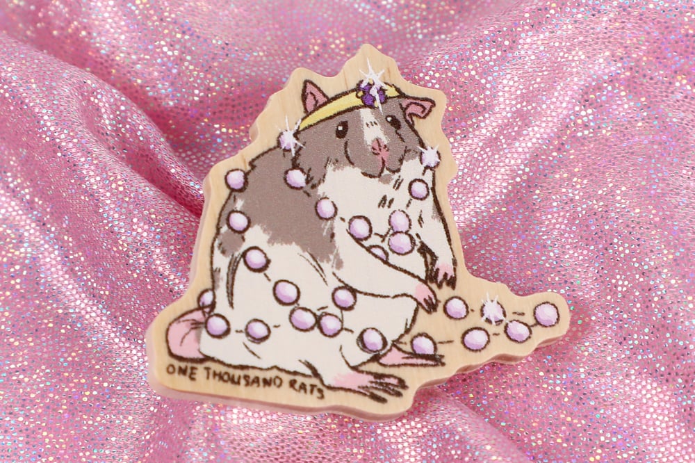 Image of Fancy Rat Wooden Pins π