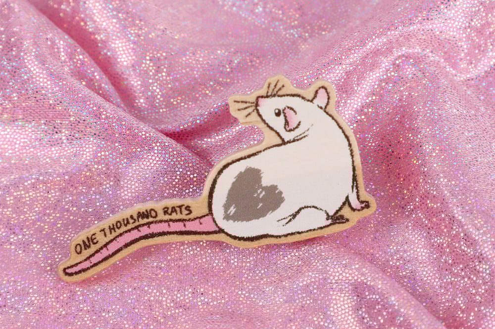 Image of Fancy Rat Wooden Pins π