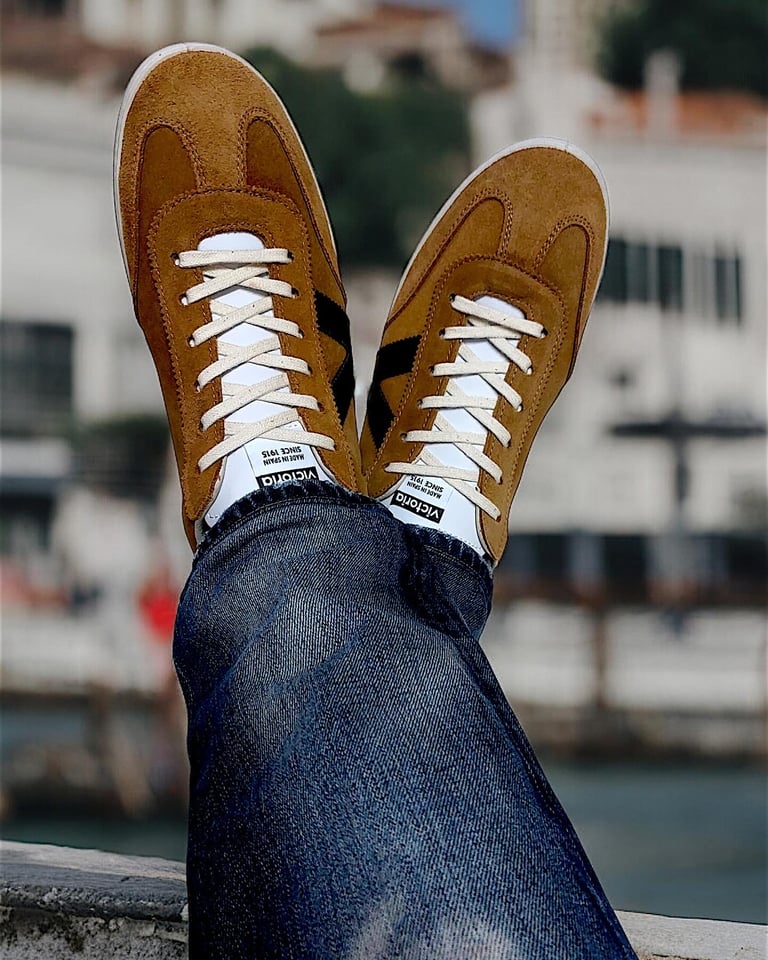 Victoria tan suede 70’S heritage trainer sneaker made in Spain Image 14