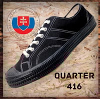 Image 9 of VEGANCRAFT vintage lo top black sneaker shoes made in Slovakia 