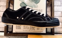 Image 11 of VEGANCRAFT vintage lo top black sneaker shoes made in Slovakia 