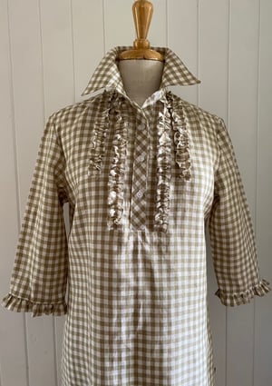 Image of The Natural Small Check Tunic Dress