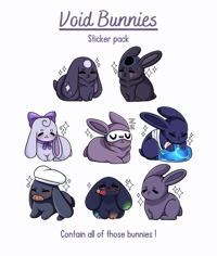 NORAVERSE - Void Bunnies Sticker Pack