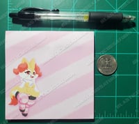 Image 2 of Pink Striped Phox Notes - Sticky Notes