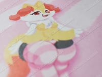 Image 4 of Pink Striped Phox Notes - Sticky Notes