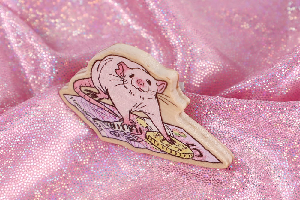 Image of Fancy Rat Wooden Pins π