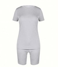 Image 2 of Causal comfort two piece (light grey)