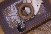 Image 2 of Beige hemp labradorite necklace