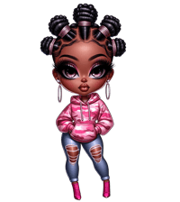 CAMO GIRL # 1  HOODIE