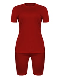 Image 3 of Casual Comfort Two Piece (red)