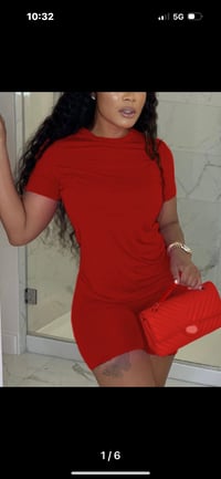 Image 1 of Casual Comfort Two Piece (red)