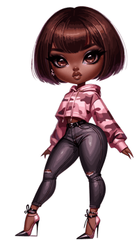 CAMO GIRL # 2 HOODIE
