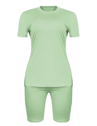 Image 3 of Casual Comfort Two Piece (mint green)