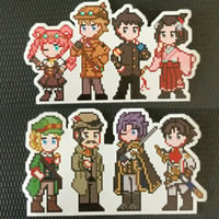 Great Ace Attorney Pixel Art Stickers