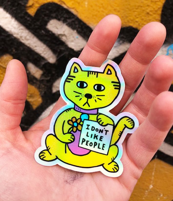 Image of People Holo Sticker