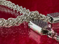 Image 3 of Viper Pattern Chain Maille Necklace
