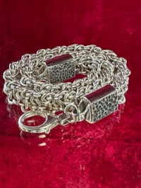 Image 4 of Viper Pattern Chain Maille Necklace