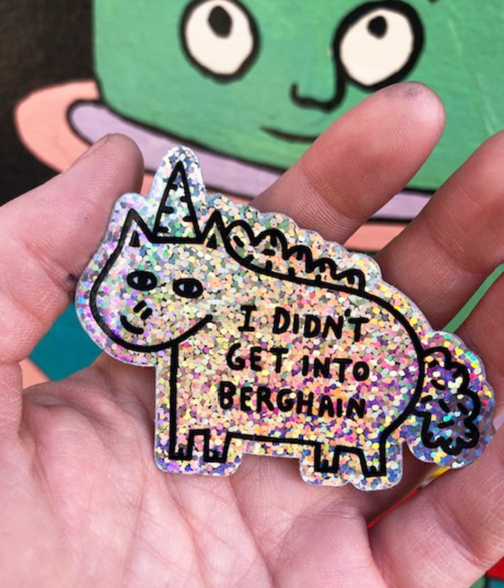 Image of Berghain Glitter Sticker 