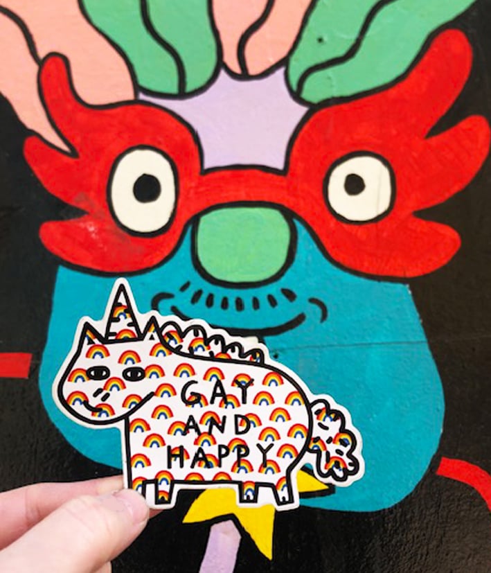 Image of Gay Limited Edition Vinyl Sticker