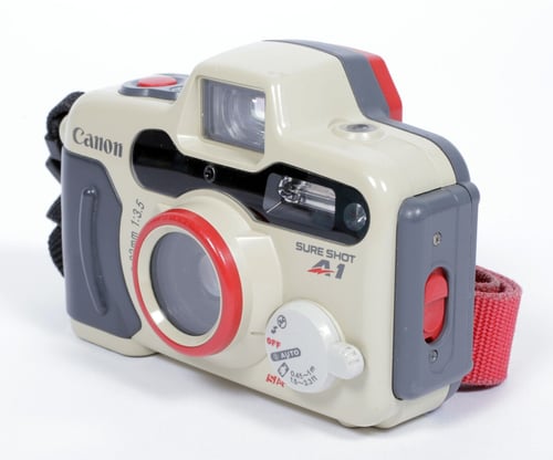 Image of Canon Sure Shot A1 underwater 35mm camera with 32mm F3.5 lens