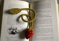 Image 2 of Strawberry Knitted Bookmark