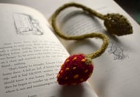 Image 3 of Strawberry Knitted Bookmark