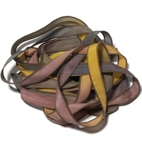 Image 3 of 1PC. DETOUR  42" hand dyed wrist wrap bracelet silk ribbonby COLOR KISSED SILK