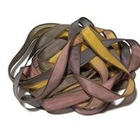 Image 4 of 1PC. DETOUR  42" hand dyed wrist wrap bracelet silk ribbonby COLOR KISSED SILK