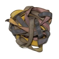 Image 8 of 1PC. DETOUR  42" hand dyed wrist wrap bracelet silk ribbonby COLOR KISSED SILK