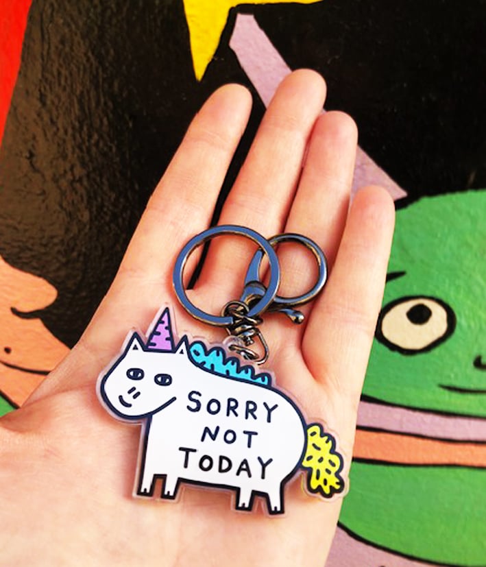 Image of Not Today Keyring