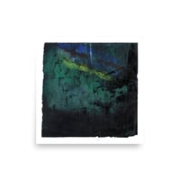 Abstract No 6 - Palette Knife Painting - Acrylic on paper - 10x10 print