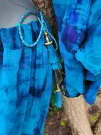 Image 11 of Athena Stevie Maxi Skirt Set Blue- waist goes to 42 inches and pulls tiny size