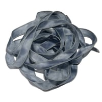 Image 1 of 1PC. SPELLBOUND  42" Hand dyed finished edge Habotai silk ribbon