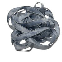 Image 6 of 1PC. SPELLBOUND  42" Hand dyed finished edge Habotai silk ribbon