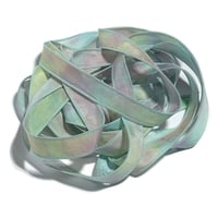 Image 1 of 1PC.  BREATHLESS  42" Hand dyed finished edge Habotai silk ribbon