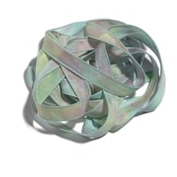 Image 3 of 1PC.  BREATHLESS  42" Hand dyed finished edge Habotai silk ribbon