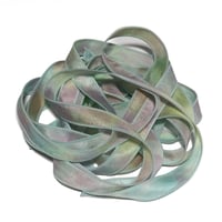 Image 4 of 1PC.  BREATHLESS  42" Hand dyed finished edge Habotai silk ribbon