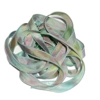 Image 7 of 1PC.  BREATHLESS  42" Hand dyed finished edge Habotai silk ribbon